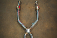 Load image into Gallery viewer, Valvetronic Designs 2008-2011 BMW E90,E92 M3 4.0L 200 Cell Full Exhaust System T304 Stainless Steel Carbon Fiver 3.5 Inch Outlet Tips (BMW.E9X.M3.VSES.2CC.BR.FC)
