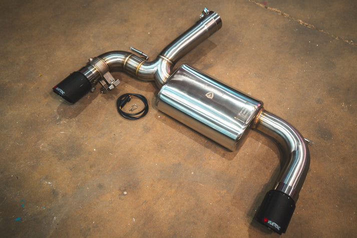 Valvetronic Designs 2011-2021 BMW F Series 2.0 Axleback T304 Stainless Steel Brushed 3.5 Inch Outlet Tips (BMW.F.VSES.BR.BRSH)