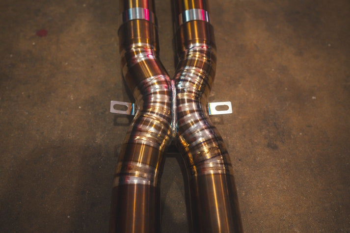 Valvetronic Designs 2011-2016 BMW F10 M5 4.4L Catback Grade 5 Titanium Burnt 3.5 Inch Outlet Tips (BMW.F10.M5.VSES.TI.BRT)