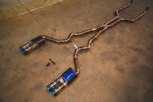 Load image into Gallery viewer, Valvetronic Designs 2011-2016 BMW F10 M5 4.4L Catback 5 Titanium Forged Carbon 3.5 Inch Outlet Tips (BMW.F10.M5.VSES.TI.FC)