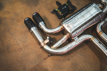 Load image into Gallery viewer, Valvetronic Designs 2015-2018 BMW F85 X5M, F86 X6M 4.4L Catback T304 Stainless Steel Black 3.5 Inch Outlet Tips (BMW.F85.X5M.VSES.BR.BLK)