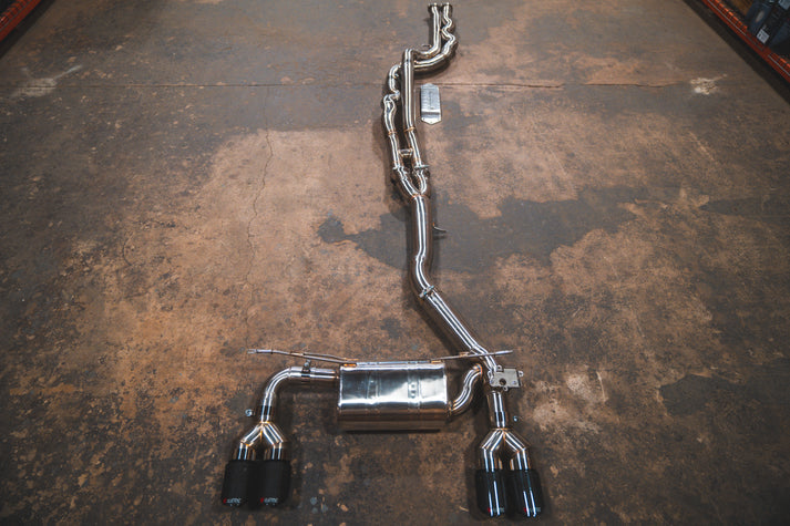 Valvetronic Designs 2018-2021 BMW F87C M2 3.0L Catback Grade 5 Titanium Burnt 3.5 Inch Outlet Tips (BMW.F87C.M2.VSES.TI.BRT)