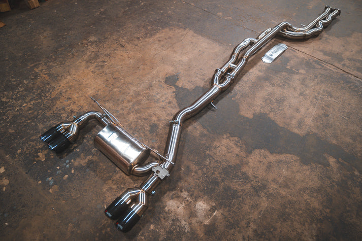 Valvetronic Designs 2018-2021 BMW F87C M2 3.0L Catback Grade 5 Titanium Burnt 3.5 Inch Outlet Tips (BMW.F87C.M2.VSES.TI.BRT)