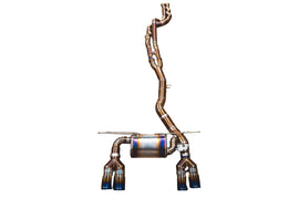 Valvetronic Designs 2018-2021 BMW F87C M2 3.0L Catback Grade 5 Titanium Forged Carbon 3.5 Inch Outlet Tips (BMW.F87C.M2.VSES.TI.FC)