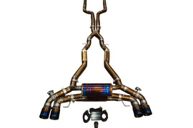 Valvetronic Designs 2019-2024 BMW F91 M8 3.0L Catback Grade 5 Titanium Carbon Fiber 4.0 Inch Outlet Tips (BMW.F91.M8.VSES.Ti.RC)