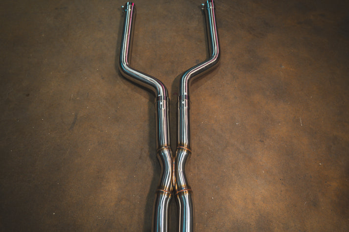 Valvetronic Designs 2020-2025 BMW F95 X5M 4.4L Catback T304 Stainless Steel Black 3.5 Inch Outlet Tips (BMW.F95.X5M.VSES.BR.BLK)