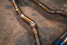 Load image into Gallery viewer, Valvetronic Designs 2020-2025 BMW F95 X5M 4.4L Catback Grade 5 Titanium Brushed 3.5 Inch Outlet Tips (BMW.F95.X5M.VSES.TI.BRSH)