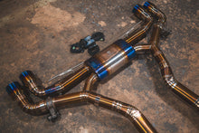Load image into Gallery viewer, Valvetronic Designs 2020-2025 BMW F95 X5M 4.4L Catback Grade 5 Titanium Forged Carbon 3.5 Inch Outlet Tips (BMW.F95.X5M.VSES.TI.FC)