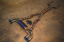 Load image into Gallery viewer, Valvetronic Designs 2018-2023 BMW 4.4L Catback Grade 5 Titanium Brushed 3.5 Inch Outlet Tips (BMW.F9X.M5.M8.VSES.TI.BRSH)