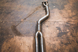 Valvetronic Designs 2019-2025 BMW 3.0L Equal Length Catback T304 Stainless Steel Brushed 3.5 Inch Outlet Tips (BMW.F9X.X3M.VSES.EL.BR.BRSH)