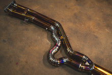 Load image into Gallery viewer, Valvetronic Designs 2019-2025 BMW 3.0L Equal Length Catback Grade 5 Titanium Brushed 3.5 Inch Outlet Tips (BMW.F9X.X3M.VSES.EL.TI.BRSH)