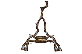 Valvetronic Designs 2019-2025 BMW 3.0L Equal Length Catback Grade 5 Titanium Carbon Fiber 4.0 Inch Outlet Tips (BMW.F9X.X3M.VSES.EL.TI.RC)