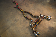 Load image into Gallery viewer, Valvetronic Designs 2019-2025 BMW 3.0L Catback Grade 5 Titanium Brushed 3.5 Inch Outlet Tips (BMW.F9X.X3M.VSES.TI.BRSH)