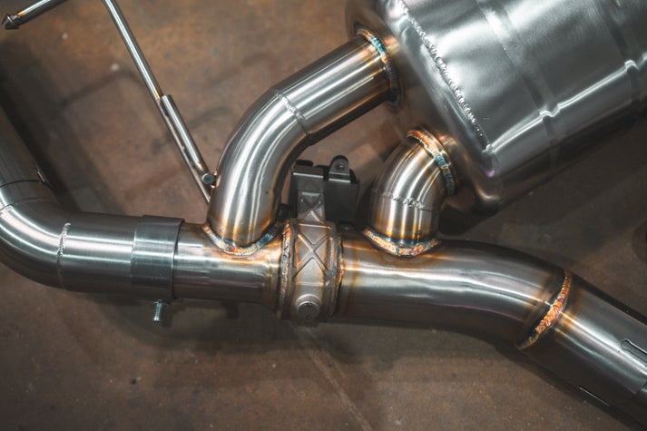 Valvetronic Designs 2018-2025 BMW G01, X3,X4 M40i 3.0L Catback T304 Stainless Steel Black 3.5 Inch Outlet Tips (BMW.G01.M40i.VSES.BR.BLK)