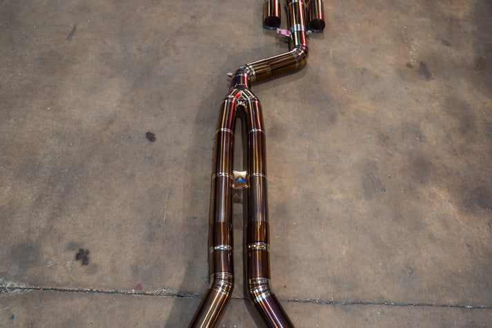 Valvetronic Designs 2019-2025 BMW G20, M340i 3.0L Catback Grade 5 Titanium Carbon Fiber 4.0 Inch Outlet Tips (BMW.G20.M340i.VSES.TI.RC)