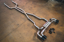 Load image into Gallery viewer, Valvetronic Designs 2017-2023 BMW G30, M550i 4.4L Catback T304 Stainless Steel Brushed 3.5 Inch Outlet Tips (BMW.G30.M550i.VSES.BR.BRSH)