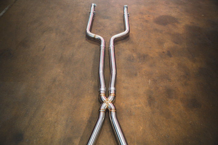 Valvetronic Designs 2017-2023 BMW G30, M550i 4.4L Catback T304 Stainless Steel Burnt 3.5 Inch Outlet Tips (BMW.G30.M550i.VSES.BR.BRT)