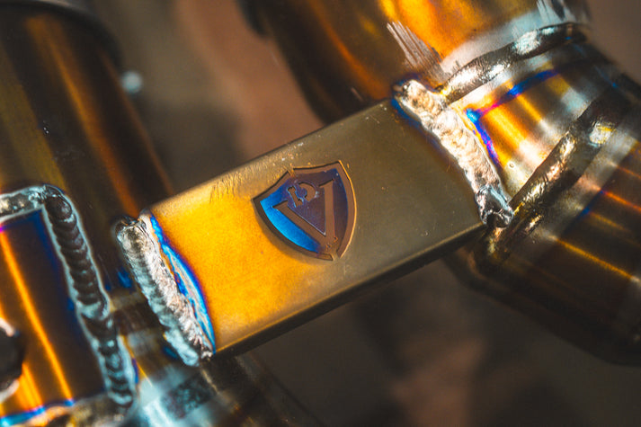 Valvetronic Designs 2022-2025 BMW G87, M2 3.0L Catback Grade 5 Titanium Burnt 3.5 Inch Outlet Tips (BMW.G87.M2.VSES.TI.BRT)
