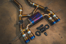 Load image into Gallery viewer, Valvetronic Designs 2022-2025 BMW G87, M2 3.0L Catback Grade 5 Titanium Carbon Fiber 4.0 Inch Outlet Tips (BMW.G87.M2.VSES.TI.RC)