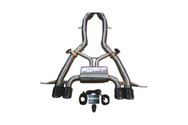 Valvetronic Designs 2022-2025 BMW 3.0L Axleback T304 Stainless Steel Black 3.5 Inch Outlet Tips (BMW.G8X.M3.AXL.BR.BLK)