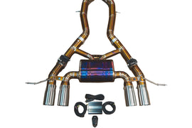 Valvetronic Designs 2022-2025 BMW G80,G82 M3,M4 3.0L Axleback Grade 5 Titanium Brushed 3.5 Inch Outlet Tips (BMW.G8X.M3.AXL.TI.BRSH)