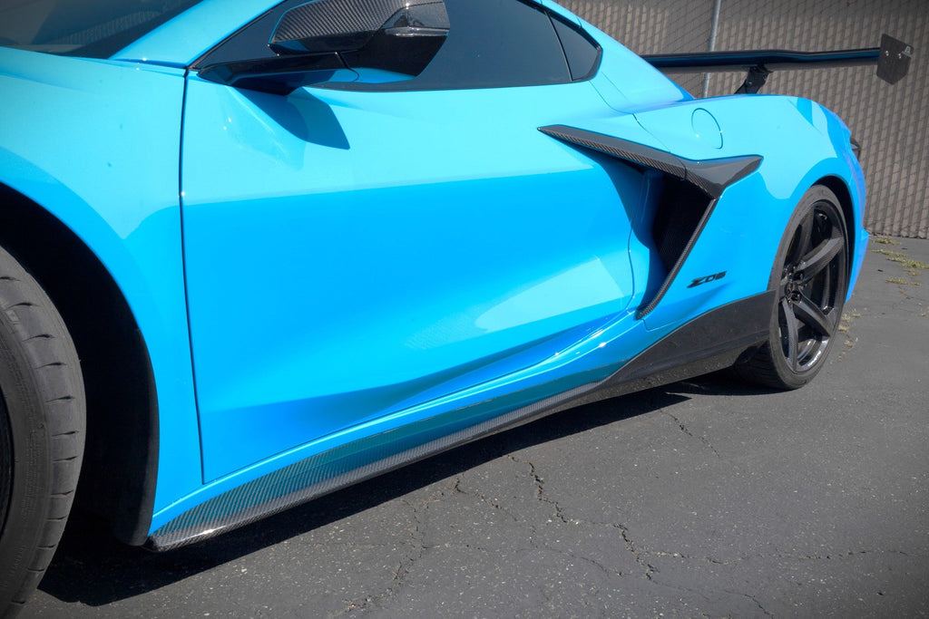 APR Performance Chevrolet Corvette C8 Z06/ E Ray/ ZR1 Carbon Fiber Side Rocker Extensions/ Side Skirts (FS-208806)