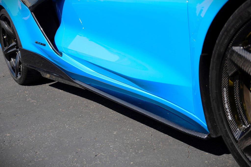 APR Performance Chevrolet Corvette C8 Z06/ E Ray/ ZR1 Carbon Fiber Side Rocker Extensions/ Side Skirts (FS-208806)