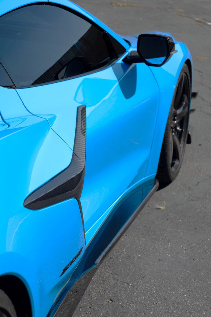 APR Performance Chevrolet Corvette C8 Z06/ E Ray/ ZR1 Carbon Fiber Side Rocker Extensions/ Side Skirts (FS-208806)