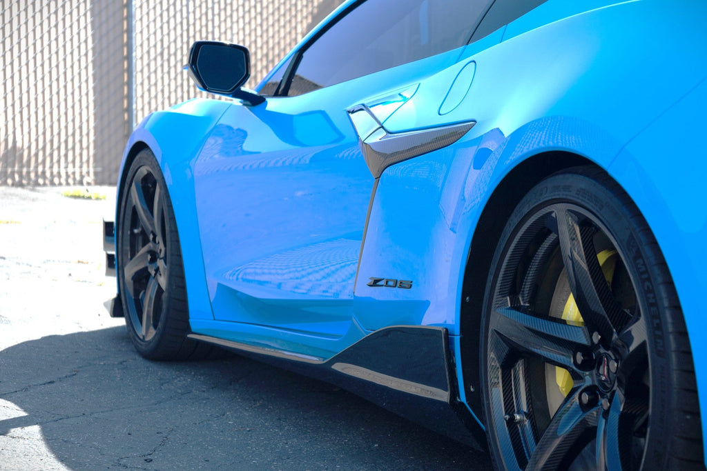 APR Performance Chevrolet Corvette C8 Z06/ E Ray/ ZR1 Carbon Fiber Side Rocker Extensions/ Side Skirts (FS-208806)