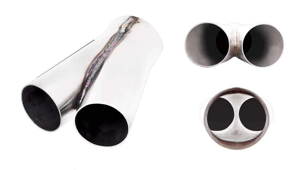 XFORCE Merge Pipe From Twin 25" To 3" S/Steel (CL2S-250-300)