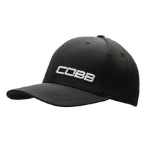 Load image into Gallery viewer, COBB Flexfit Ultrafibre / Airmesh Cap - S/M (CO-CAP-BLACK-ULTRA-S-M)