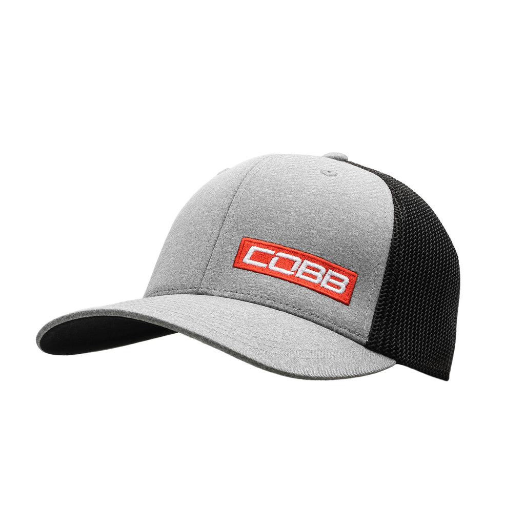 COBB Tuning Mesh 2-Tone Stretch Cap - Heather/Black (CO-CAP-GRAY-MESH)