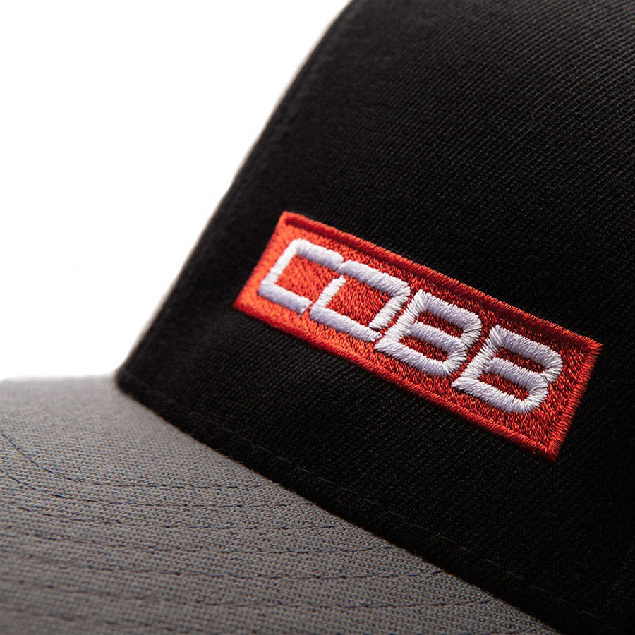 COBB Black-Gray Snapback Cap (CO-Cap-Red-Bar)