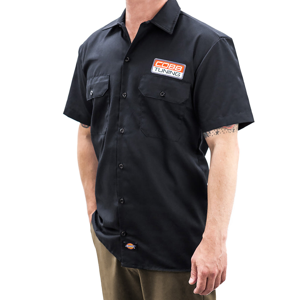 COBB Dickies Work Shirt with Patch - XX-Large (CO-DICKIES-PATCH-RED-XXL)