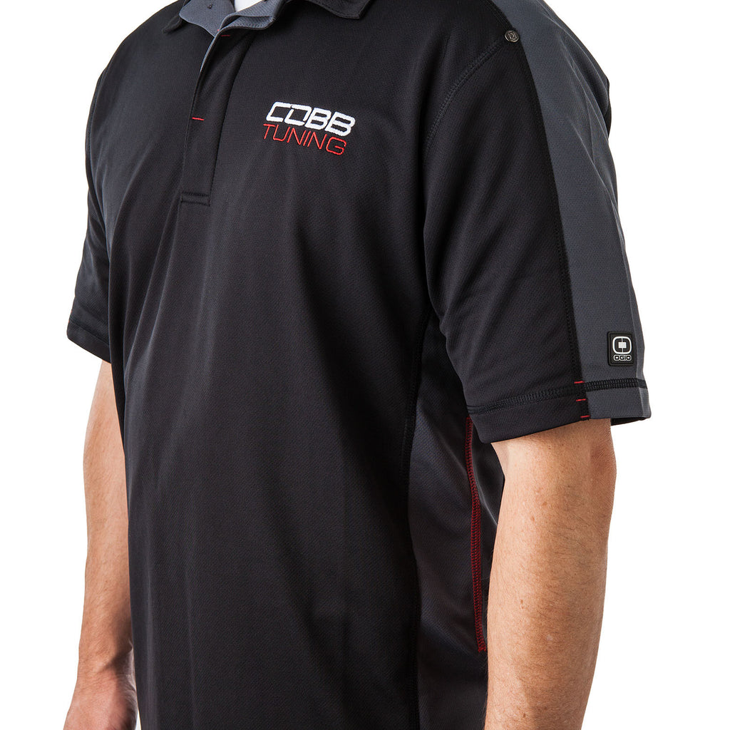 COBB Tuning Logo Polo Shirt - Men's Black - Small (CO-POLO-S)