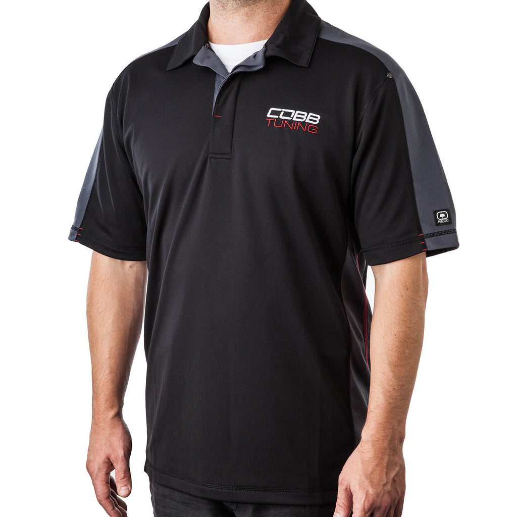COBB Tuning Logo Polo Shirt - Men's Black - Small (CO-POLO-S)