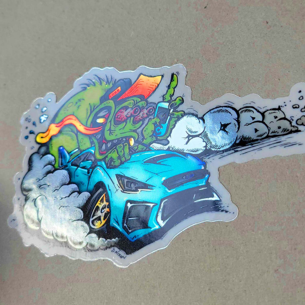 COBB SUBIE-BEAST Chrome Sticker (CO-SUBIEAST-STICKER)