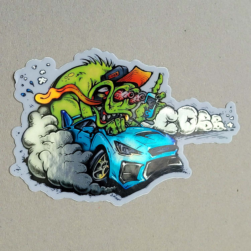 COBB SUBIE-BEAST Chrome Sticker (CO-SUBIEAST-STICKER)