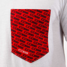 Load image into Gallery viewer, COBB Tuning Logo White Pocket T-Shirt-Small (CO-WhitePocket-S)