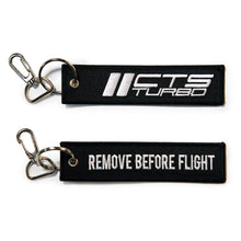 Load image into Gallery viewer, CTS Turbo Flight Tag â€“ â€œRemove Before Flightâ€ â€“ Black (CTS-TAG-FLIGHT-BLK)