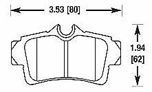 Baer Brakes Replacement Pads for Rear Classic and Ironsport Systems (D0627R)
