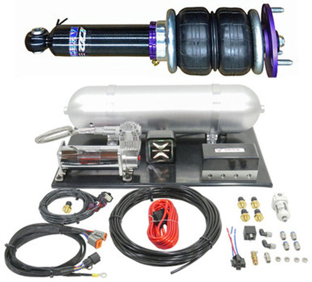 D2 Racing Air Struts with Optional Management For 12-15 Honda Civic 13-15 Acura ILX FWD (D-HN-25)