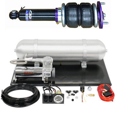 D2 Racing Air Struts with Optional Management For 12-15 Honda Civic 13-15 Acura ILX FWD (D-HN-25)