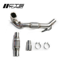 Load image into Gallery viewer, CTS Turbo MQB FWD Exhaust Downpipe with HIGH FLOW CAT (MK7/MK7.5 Golf, GTI, GLI, A3 FWD) (CTS-EXH-DP-0014-CAT)
