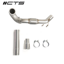 Load image into Gallery viewer, CTS Turbo MQB FWD Exhaust Downpipe with HIGH FLOW CAT (MK7/MK7.5 Golf, GTI, GLI, A3 FWD) (CTS-EXH-DP-0014-CAT)