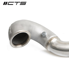 CTS Turbo MQB FWD Exhaust Downpipe with HIGH FLOW CAT (MK7/MK7.5 Golf, GTI, GLI, A3 FWD) (CTS-EXH-DP-0014-CAT)