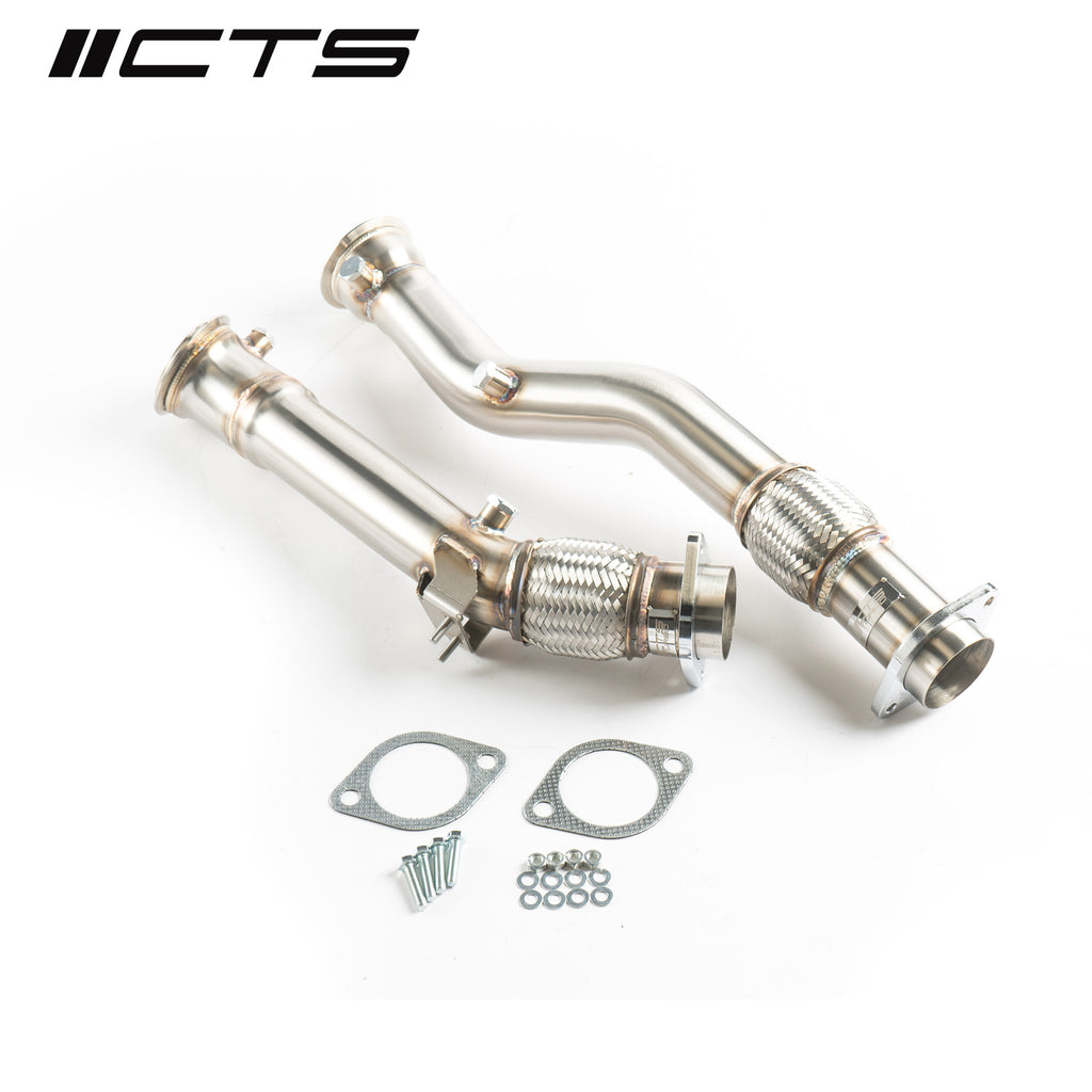 CTS Turbo BMW S58 F97/G01 X3M/X3MC & F98/G02 X4M/X4MC Downpipes Without Heat Wrap (CTS-EXH-DP-0043RC)