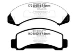 EBC Ultimax OEM Replacement Brake Pads (UD387)