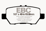 EBC Ultimax OEM Replacement Brake Pads (UD1090)