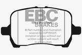 EBC Ultimax OEM Replacement Brake Pads (UD1160)